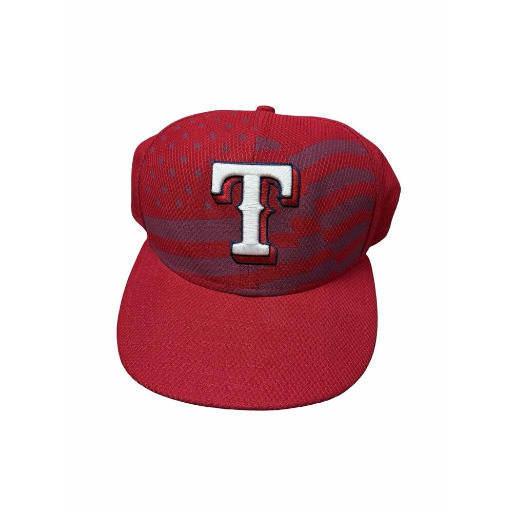 Texas Rangers New Era 59FIFTY  Cap Hat MLB Authentic On Field Fitted  7 5/8 Red